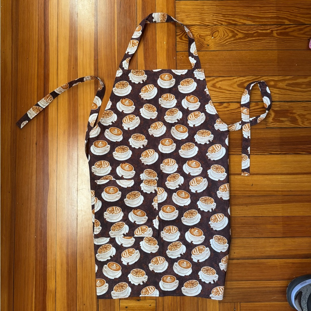 Cappuccino patterned Baking Apron